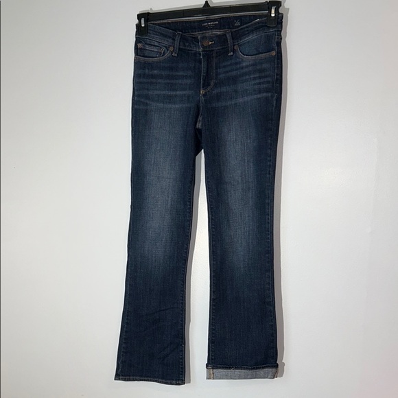 Lucky Brand‎ Dark Blue Straight Leg Jeans size 8/29 - Picture 1 of 10